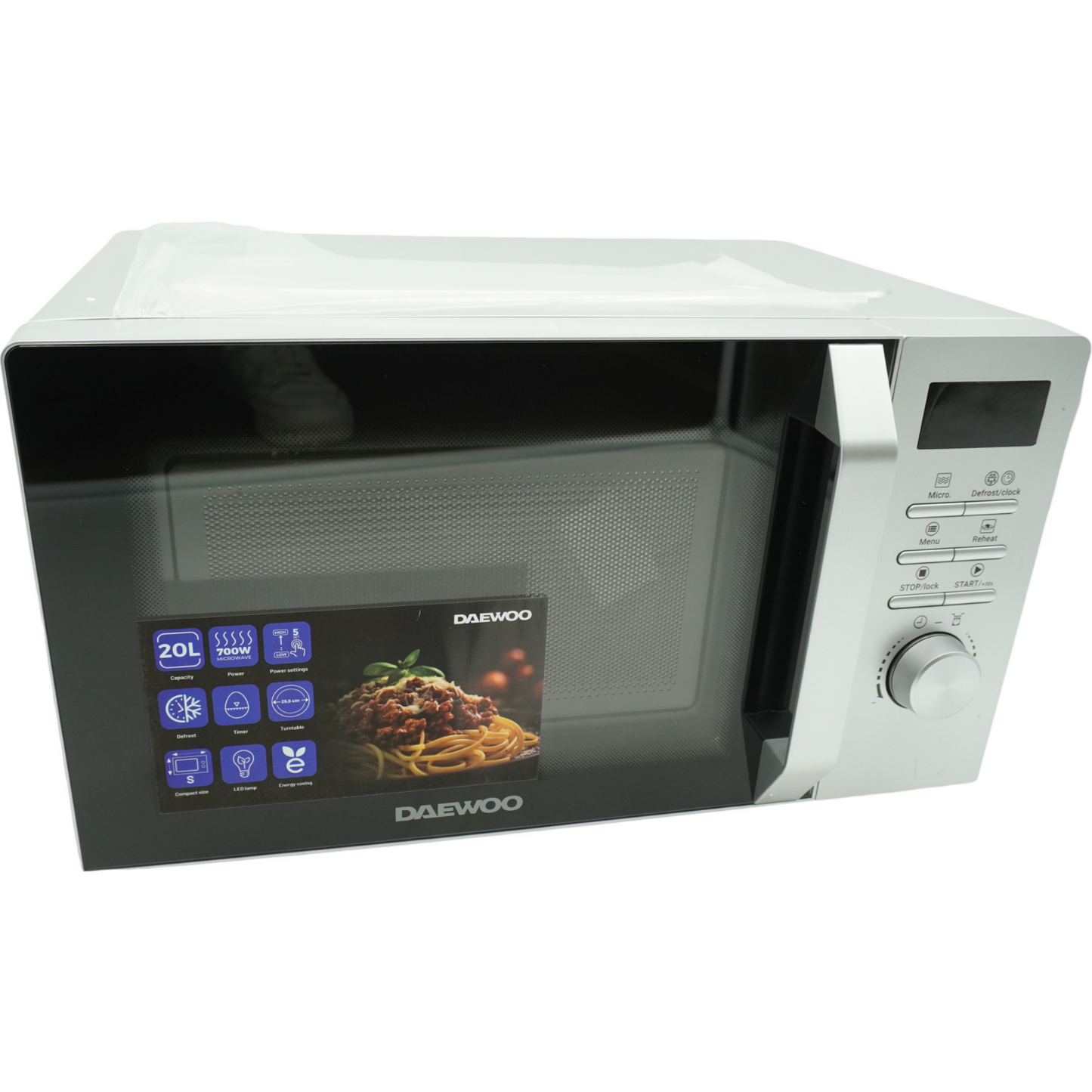 Daewoo MD-FC206SS Solo-Mikrowelle Solo-Mikrowelle, 20 L, 700 W Leistung