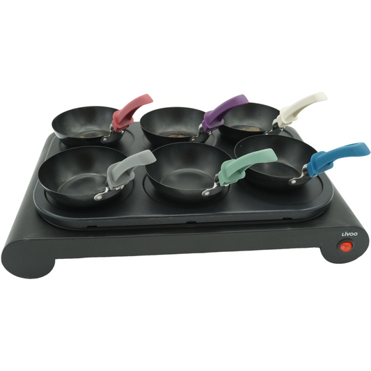 Domoclip DOM200 Crepes Maker Set 6 Mini Crepe Elektrisches Wok-Set