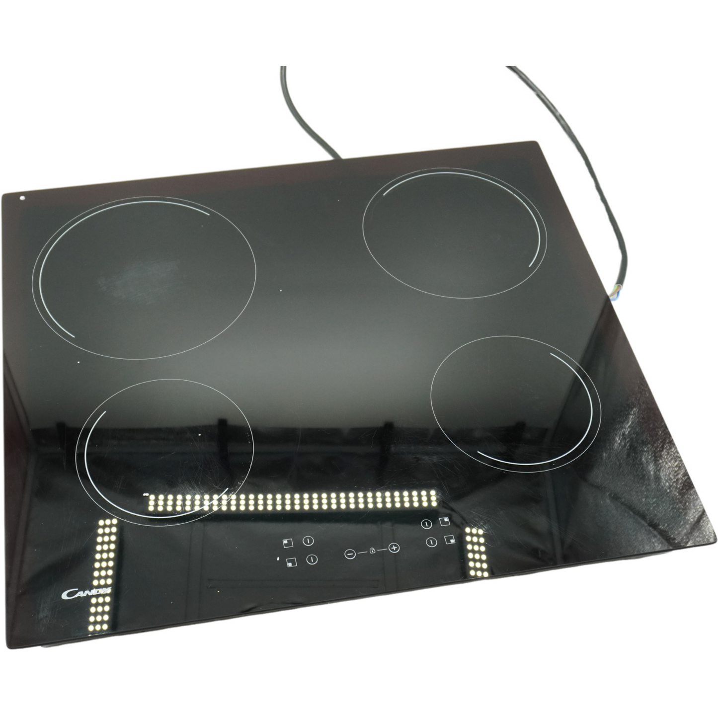 Candy Idea CH64CCB 4U2 Glaskeramik-Kochfeld, 4 Feuer, 60 cm 6,5 kW