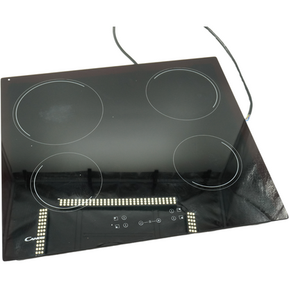 Candy Idea CH64CCB 4U2 Glaskeramik-Kochfeld, 4 Feuer, 60 cm 6,5 kW