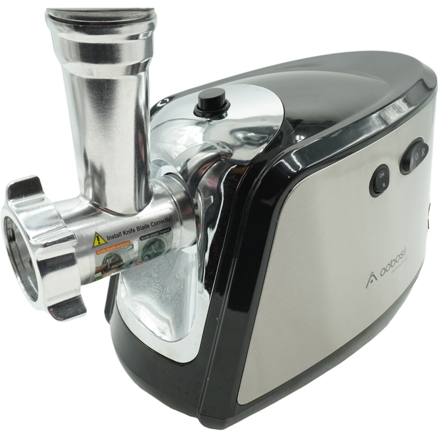 AAOBOSI Fleischwolf, 3 Geschwindigkeitsstufen Fleischwolf elektrisch 3000W