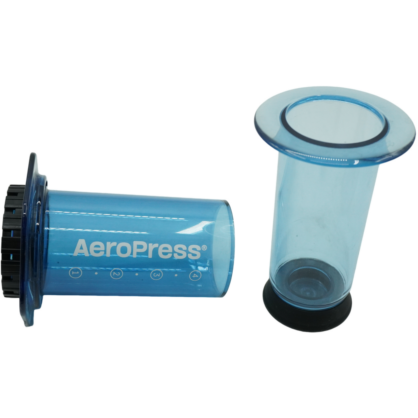 AeroPress Clear Blue Coffee Press – 3‑in‑1 Brühmethode kombiniert French Press