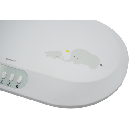 Beurer BY 90 Babywaage mit kostenloser App (iOS + Android) 20kg Weiß (956.06)