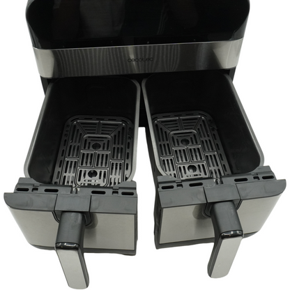Cecotec Heißluftfritteuse 9L CecoFry Advance Double. 2850 W zwei Körbe
