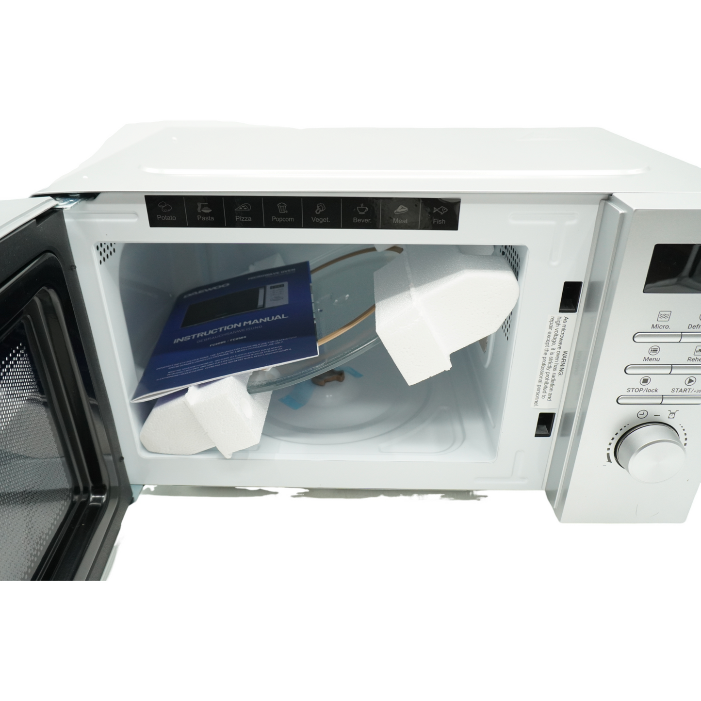 Daewoo MD-FC206SS Solo-Mikrowelle Solo-Mikrowelle, 20 L, 700 W Leistung