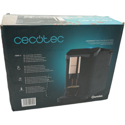 Cecotec Superautomatische Kaffeemaschine Cremmaet Macchia Black Rose. 1350 W