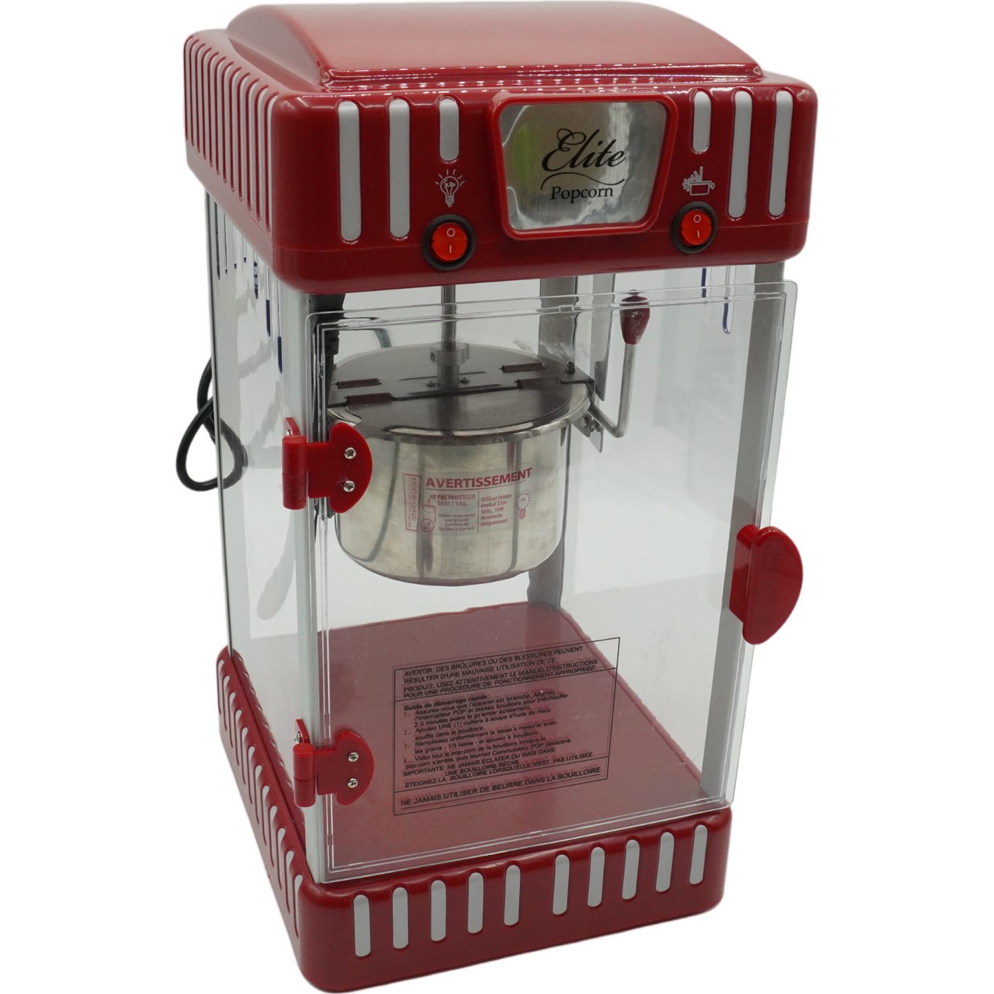 Elite Gourmet EPM-250# Popcornmaschine im klassischen Jahrmarkt-Design zum Hinst