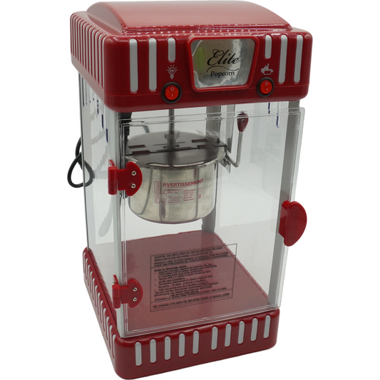 Elite Gourmet EPM-250# Popcornmaschine im klassischen Jahrmarkt-Design zum Hinst