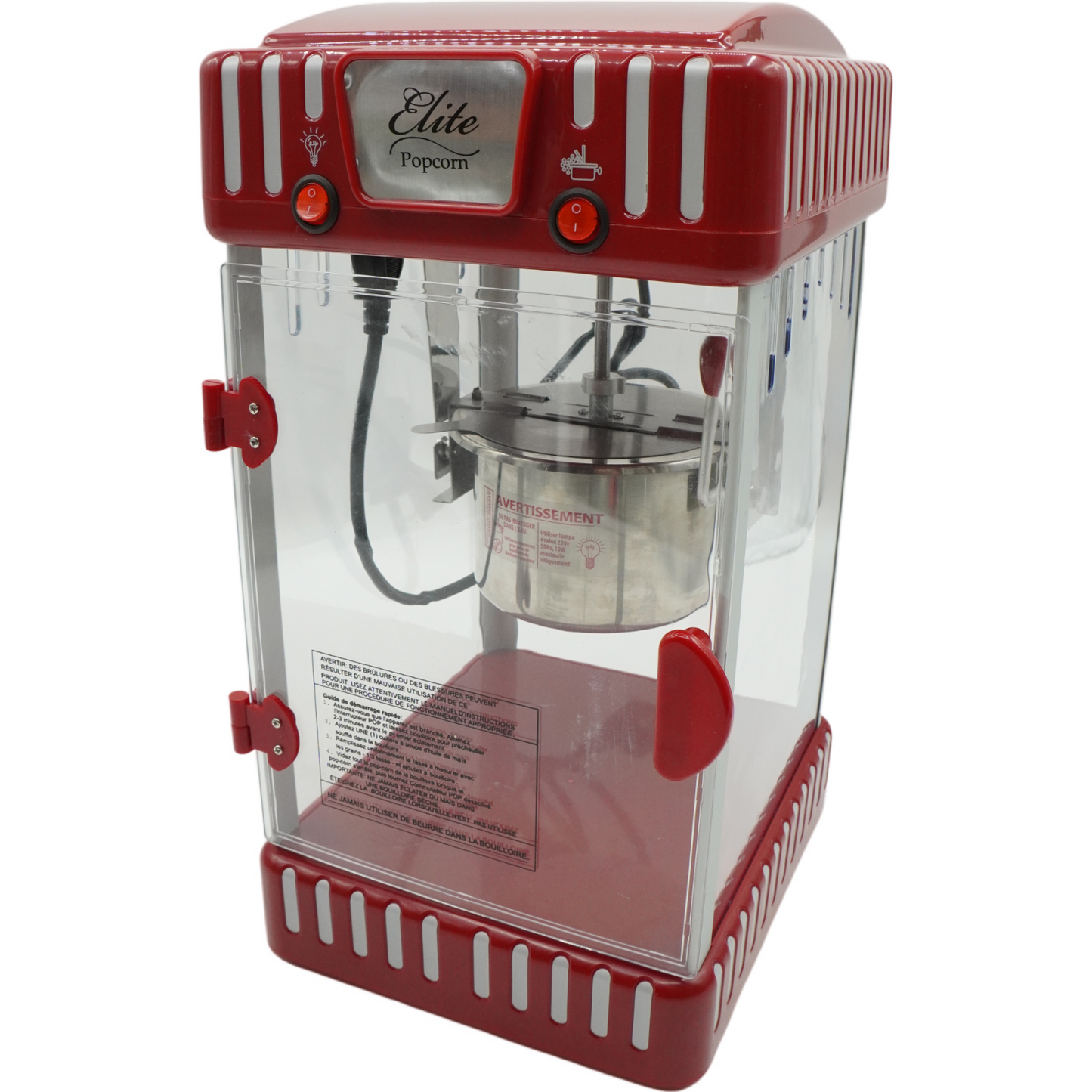 Elite Gourmet EPM-250# Popcornmaschine im klassischen Jahrmarkt-Design zum Hinst