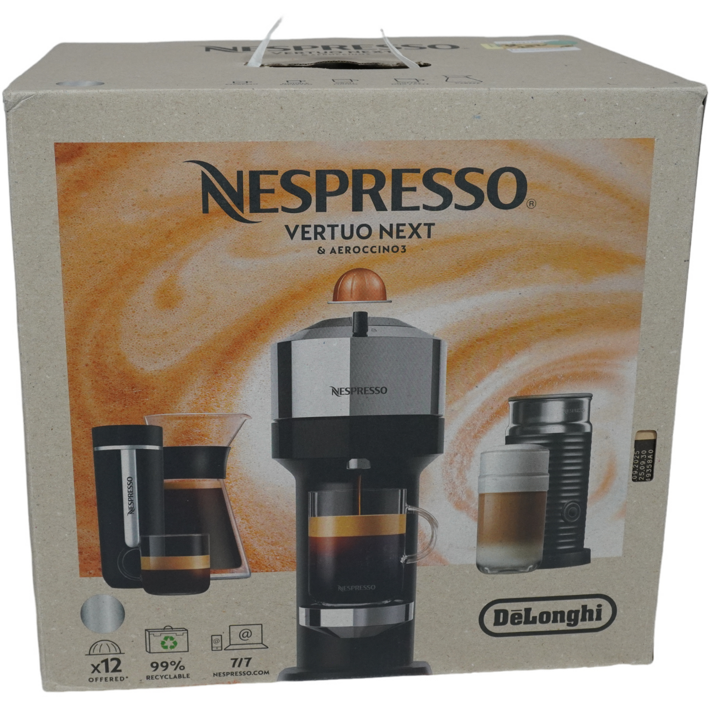 Nespresso De'Longhi Kaffeekapselmaschine ENV 120.CAE Vertuo Next Deluxe