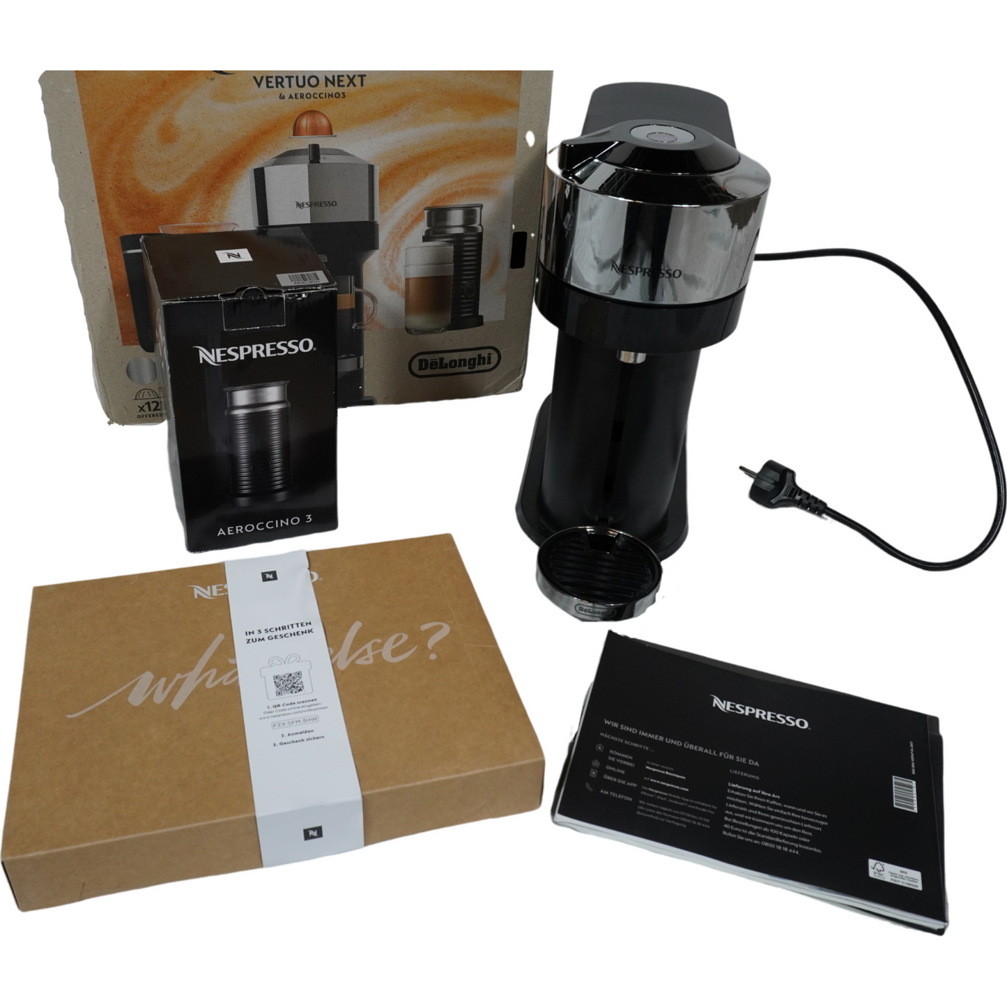 Nespresso De'Longhi Kaffeekapselmaschine ENV 120.CAE Vertuo Next Deluxe