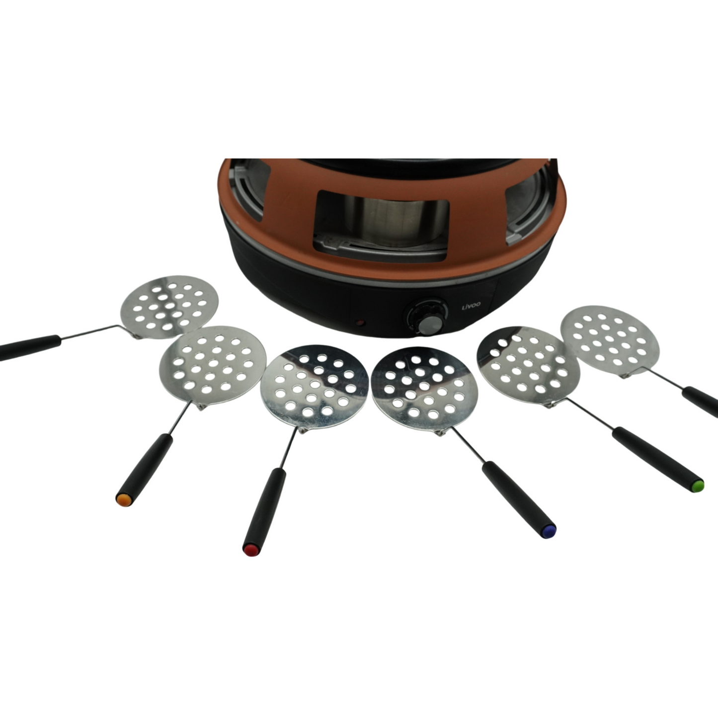 Livoo Mini-Pizzaofen 1200 W braun - DOC304 Raclette Pizzaofen