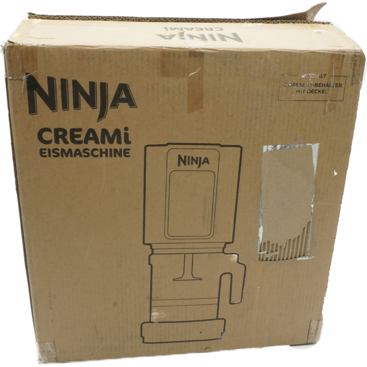 Ninja CREAMi Eismaschine & Frozen Dessert Maker mit 3 Behältern NC300EUCP
