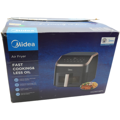 Midea Heißluftfritteuse 8.5L | 2200W Airfryer | 8-in-1 Funktionen | Touchscreen