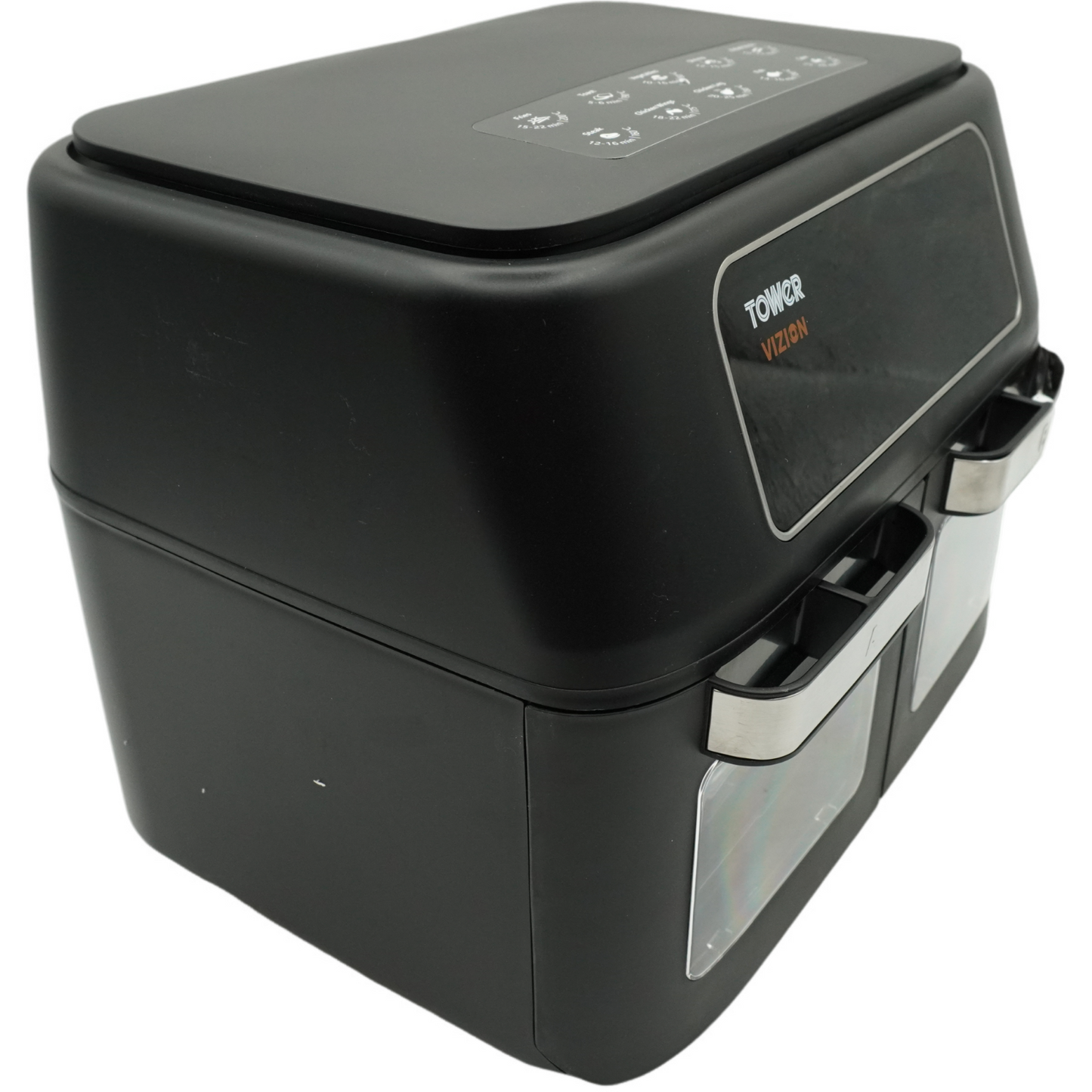 Tower T17102 Vortx Vizion Heißluftfritteuse Mit Zwei Kammern  11 L Schwarz