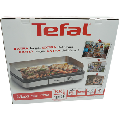 Tefal Maxi Plancha Elektro-Tischgrill CB690D, Extra groß, 2300W