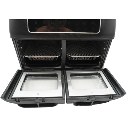 Tower T17102 Vortx Vizion Heißluftfritteuse Mit Zwei Kammern  11 L Schwarz