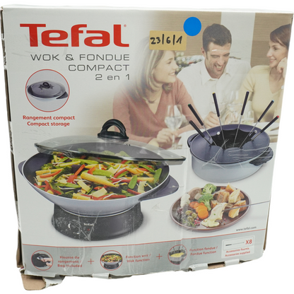 TEFAL WK302013 Wok + Fonude 1200W 8 für Personen