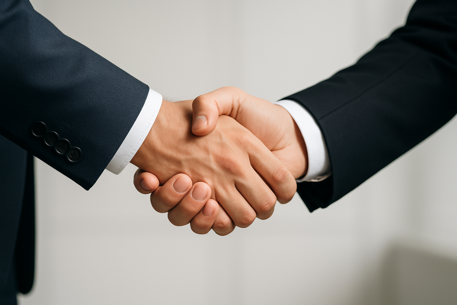 nein nur die 2 hände die sich die hand geben ohne personen 